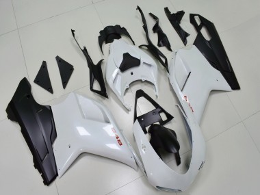 Ducati 848 Motorrad Verkleidung 2007-2014 - Weiss Matt Schwarz