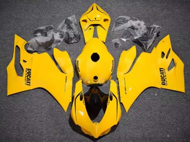 Ducati Panigale 899/1199 Motorrad Verkleidung 2011-2014 - Glanzendes Gelb