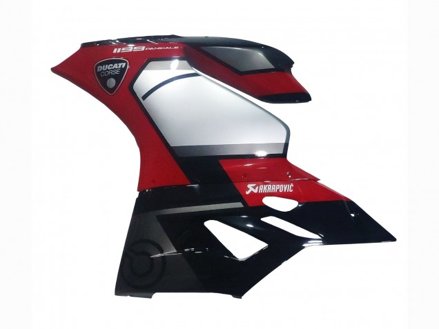 Ducati 1199 Motorrad Verkleidung 2011-2014 - Rot Silber Schwarz