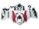Ducati Panigale 899 Motorrad Verkleidung 2011-2014 - Weiss Rot Glanzendes Schwarz