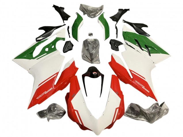 Ducati 959 Motorrad Verkleidung 2015-2020 - Weiss Rot Grun