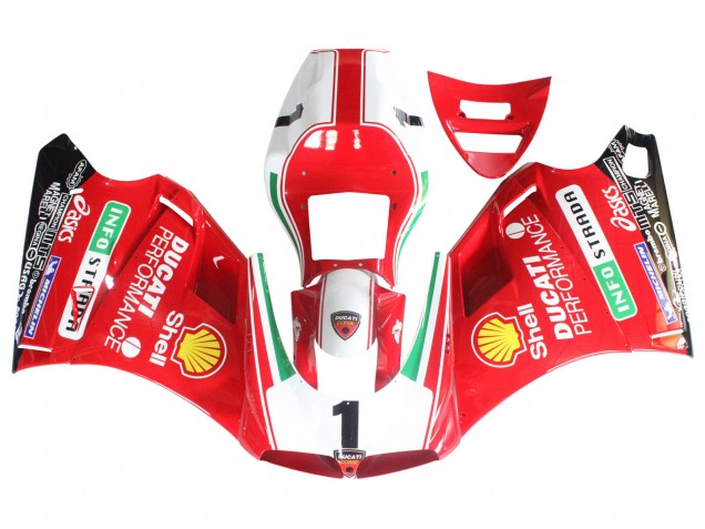Ducati 748/916/996/998 Motorrad Verkleidung 1993-2005 - Weiss Rot Gelb Grun Glanzendes Schwarz Performance