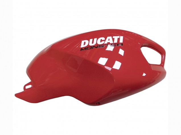 Ducati Monster 696 796 1100 1100S Motorrad Verkleidung 2008-2012 - Rot Weiss