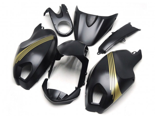 Ducati Monster 696 796 1100 1100S Motorrad Verkleidung 2008-2012 - Matt Schwarz Gold