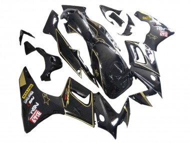 Honda CBR125R Motorrad Verkleidung 2002-2006 - Glanzendes Schwarz Gold