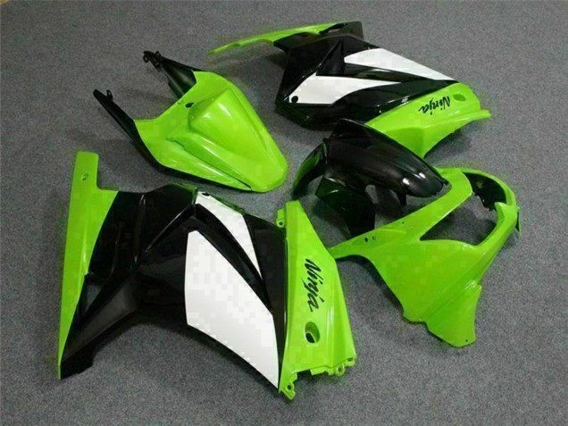 Kawasaki EX250 Motorrad Verkleidung 2008-2012 - Grun Weiss Schwarz