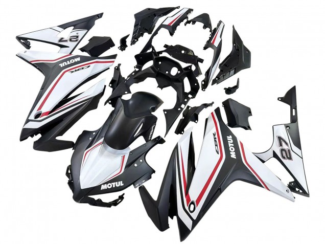 Honda CBR500R Motorrad Verkleidung 2016-2018 - Weiss Rot Matt Schwarz