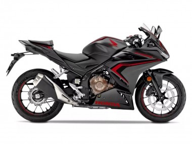 Honda CBR500R Motorrad Verkleidung 2022-2023 - Matt Schwarz Rot