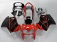Honda VFR 800 Motorrad Verkleidung 1998-2001 - Rot Glanzendes Schwarz Streifen