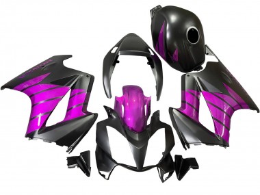 Honda VFR 800 Motorrad Verkleidung 2002-2013 - Lila Matt Schwarz