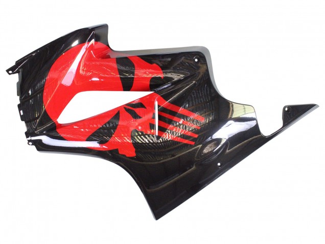 Honda VFR 800 Motorrad Verkleidung 2002-2013 - Glanzendes Schwarz Rot