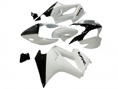 Honda VFR 800 Motorrad Verkleidung 2002-2013 - Perl Weiss Glanzendes Schwarz Aufkleber