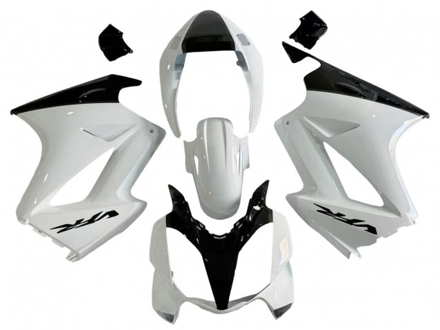 Honda VFR 800 Motorrad Verkleidung 2002-2013 - Perl Weiss Glanzendes Schwarz Aufkleber