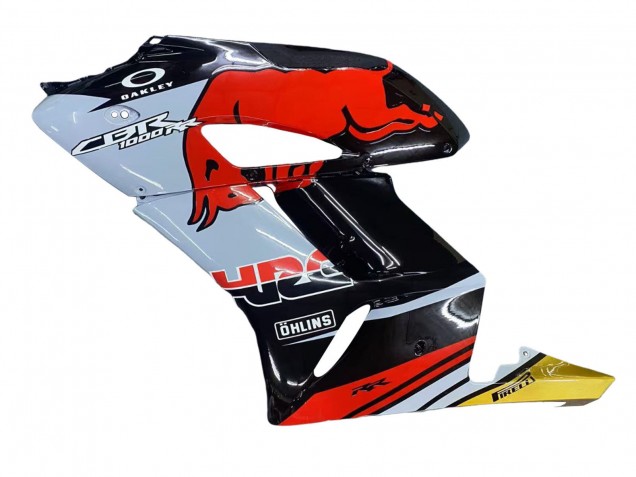 Honda CBR1000RR Motorrad Verkleidung 2004-2005 - Gelb Rot Weiss Glanzendes Red Bull Repsol HRC