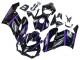 Honda CBR1000RR Motorrad Verkleidung 2004-2005 - Glanzendes Schwarz Lila Streifen