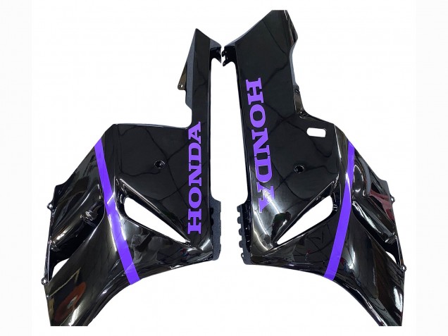 Honda CBR1000RR Motorrad Verkleidung 2004-2005 - Glanzendes Schwarz Lila Streifen