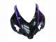 Honda CBR1000RR Motorrad Verkleidung 2004-2005 - Glanzendes Schwarz Lila Streifen
