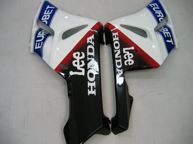 Honda CBR1000RR Motorrad Verkleidung 2004-2005 - Weiss Blau Rot Glanzendes Schwarz Stern EuroBet Lee