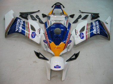 Honda CBR1000RR Motorrad Verkleidung 2004-2005 - Weiss Blau Gold Rothmans