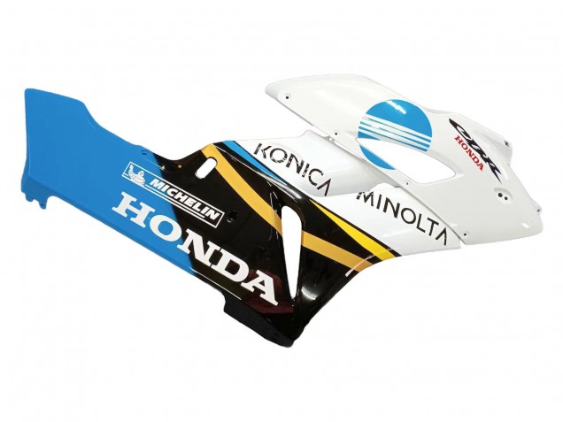Honda CBR1000RR Motorrad Verkleidung 2004-2005 - Weiss Hellblau Gelb Schwarz Konica Minolta