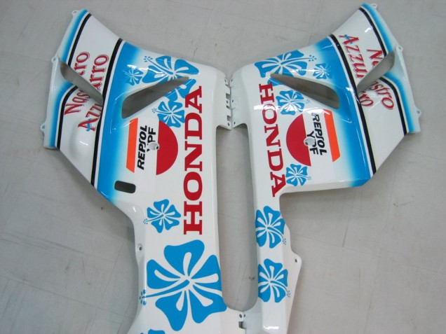 Honda CBR1000RR Motorrad Verkleidung 2004-2005 - Weiss Blau Schnee Nastro Azzurro 46