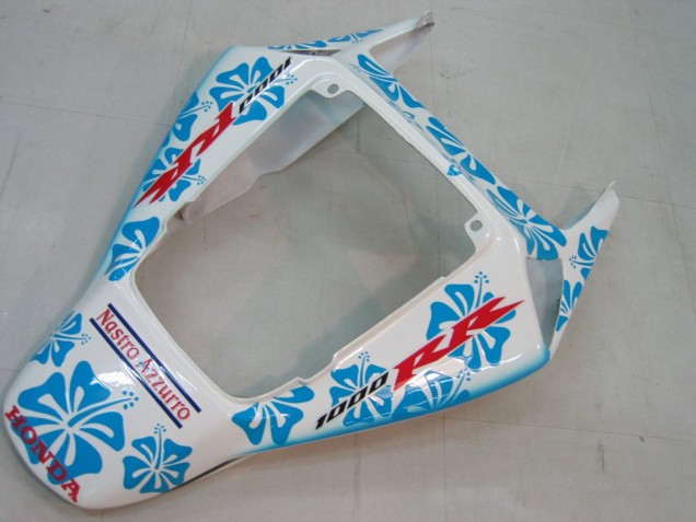 Honda CBR1000RR Motorrad Verkleidung 2004-2005 - Weiss Blau Schnee Nastro Azzurro 46