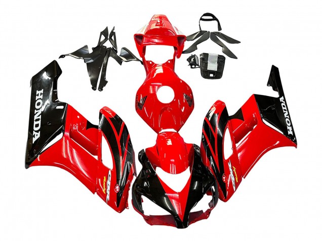 Honda CBR1000RR Motorrad Verkleidung 2004-2005 - Rot Glanzendes Schwarz Rennen