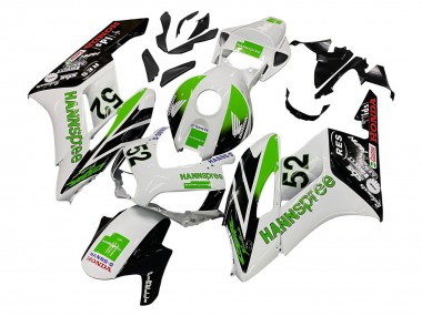 Honda CBR1000RR Motorrad Verkleidung 2004-2005 - Weiss Grun Glanzendes Schwarz Hannspree 52
