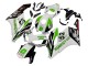Honda CBR1000RR Motorrad Verkleidung 2004-2005 - Weiss Grun Glanzendes Schwarz Hannspree 52