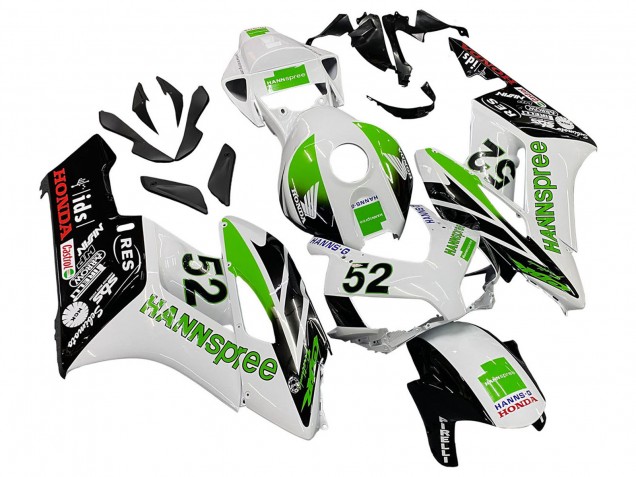 Honda CBR1000RR Motorrad Verkleidung 2004-2005 - Weiss Grun Glanzendes Schwarz Hannspree 52