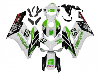Honda CBR1000RR Motorrad Verkleidung 2004-2005 - Weiss Grun Glanzendes Schwarz Hannspree 52