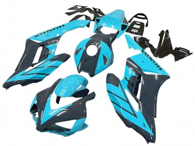 Honda CBR1000RR Motorrad Verkleidung 2004-2005 - Hellblau Glanzendes Schwarz