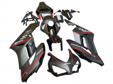 Honda CBR1000RR Motorrad Verkleidung 2004-2005 - Glanzendes Schwarz Glanzendes Grau Rot Streifen