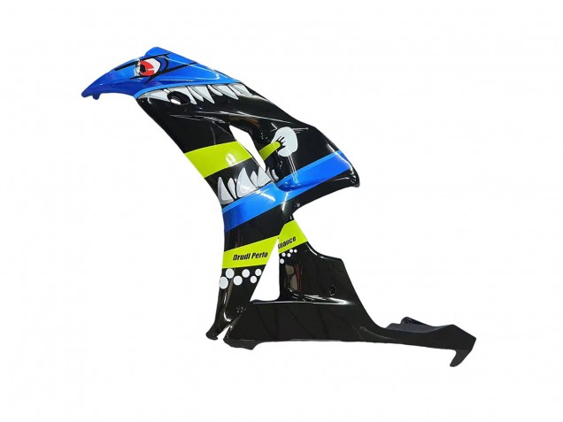 Honda CBR1000RR Motorrad Verkleidung 2006-2007 - Blau Fluoreszierendes Grun Glanzendes Schwarz Hai 46