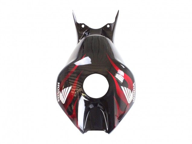 Honda CBR1000RR Motorrad Verkleidung 2006-2007 - Glanzendes Schwarz Rot Flamme