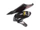 Honda CBR1000RR Motorrad Verkleidung 2006-2007 - Glanzendes Schwarz Gelb Rot Flamme