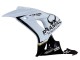 Honda CBR1000RR Motorrad Verkleidung 2006-2007 - Weiss Glanzendes Schwarz Pramac
