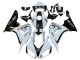 Honda CBR1000RR Motorrad Verkleidung 2006-2007 - Weiss Glanzendes Schwarz Pramac