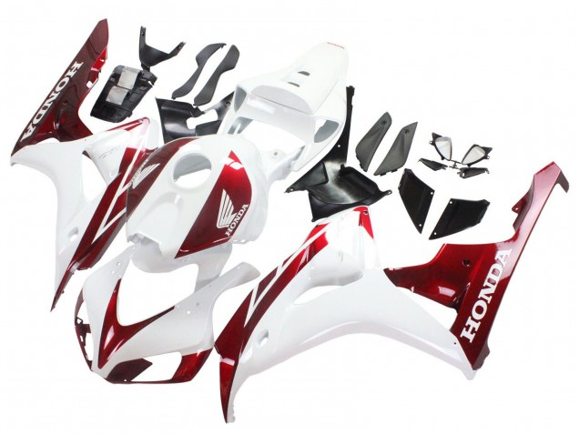 Honda CBR1000RR Motorrad Verkleidung 2006-2007 - Weiss Rot