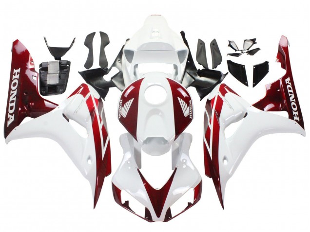 Honda CBR1000RR Motorrad Verkleidung 2006-2007 - Weiss Rot