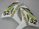 Honda CBR1000RR Motorrad Verkleidung 2006-2007 - Weiss Grun Glanzendes Schwarz Hannspree 52