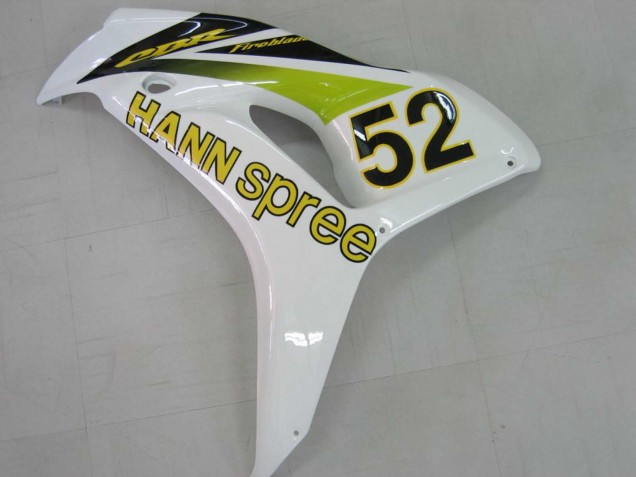 Honda CBR1000RR Motorrad Verkleidung 2006-2007 - Weiss Grun Glanzendes Schwarz Hannspree 52