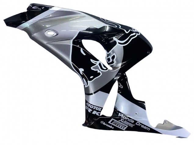 Honda CBR1000RR Motorrad Verkleidung 2006-2007 - Silber Glanzendes Schwarz Red Bull