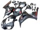 Honda CBR1000RR Motorrad Verkleidung 2006-2007 - Matt Schwarz Rot Aufkleber