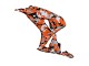 Honda CBR1000RR Motorrad Verkleidung 2006-2007 - Schwarz Orange Silber Camouflage
