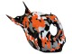 Honda CBR1000RR Motorrad Verkleidung 2006-2007 - Schwarz Orange Silber Camouflage