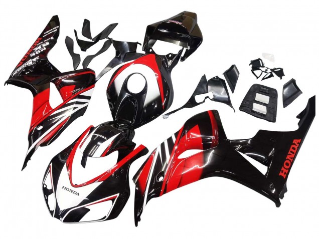 Honda CBR1000RR Motorrad Verkleidung 2006-2007 - Rot Glanzendes Schwarz