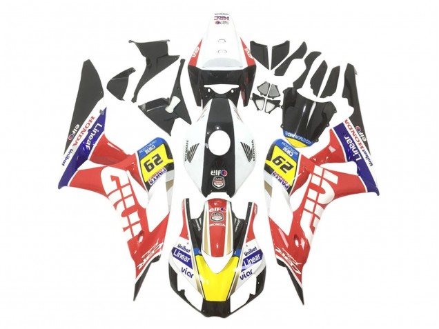 Honda CBR1000RR Motorrad Verkleidung 2006-2007 - Weiss Rot Gelb Blau Schwarz Givi Elf UniBat 29
