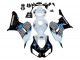 Honda CBR1000RR Motorrad Verkleidung 2006-2007 - Weiss Blau Glanzendes Schwarz
