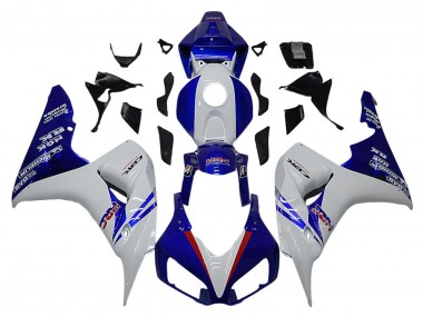 Honda CBR1000RR Motorrad Verkleidung 2006-2007 - Weiss Rot Blau HRC